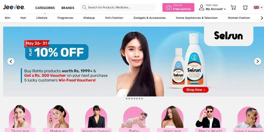 Jeevee shopping online