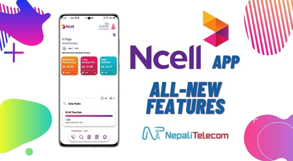 ncell app new features update