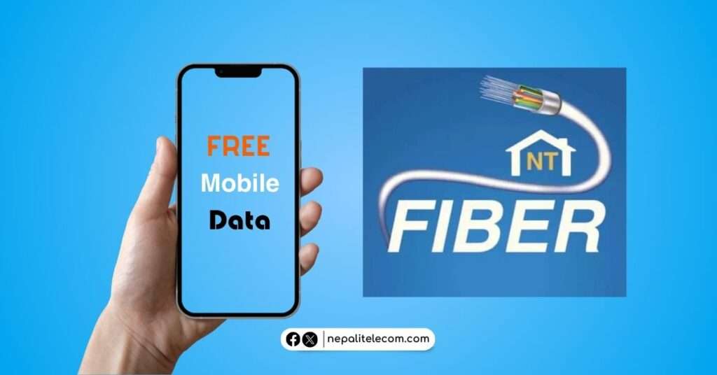 Free Mobile data on Ntc Fiber FTTH subscription