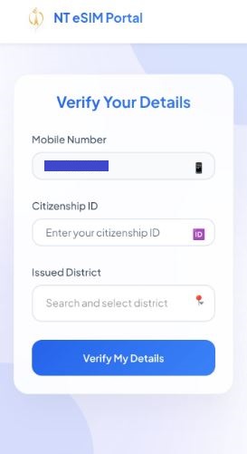 Ntc eSIM portal