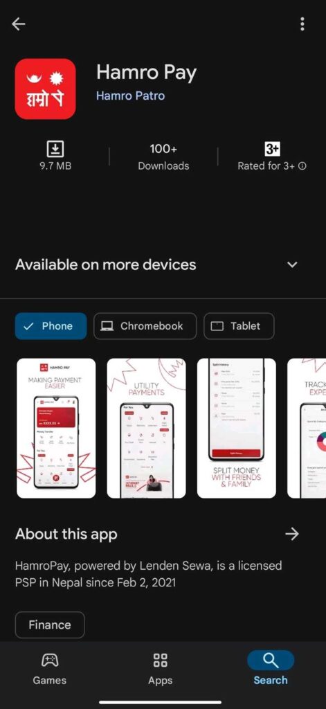 Hamro Pay app on Play Store