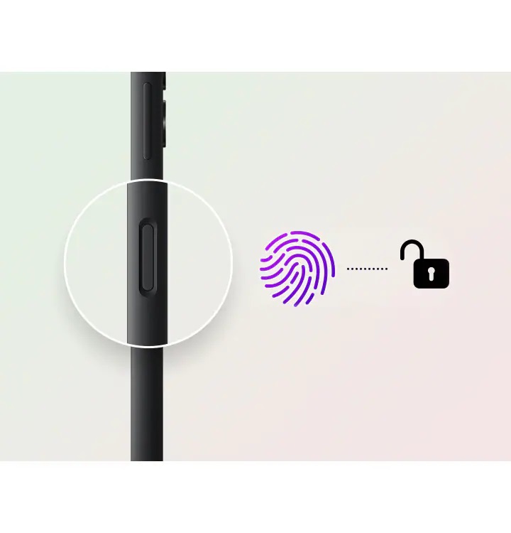Samsung Galaxy A05s side-mounted fingerprint
