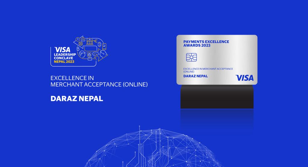 daraz nepal award excellence in merchant acceptance online visa