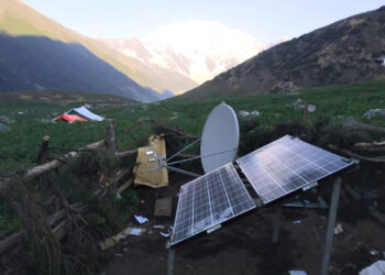 Nepal Telecom VSAT Moble Service in Mount Saipal Base