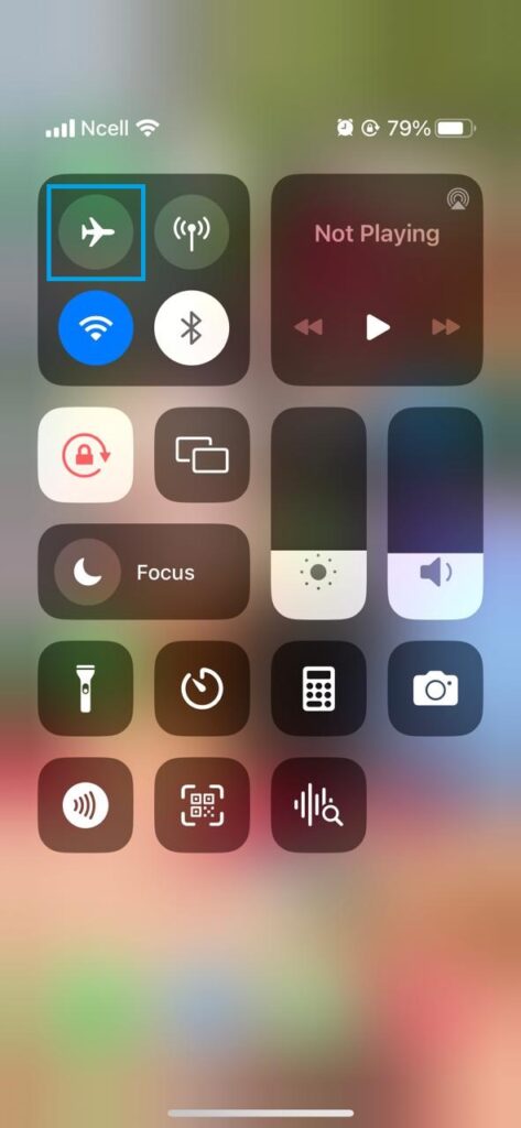 iPhone airplane mode