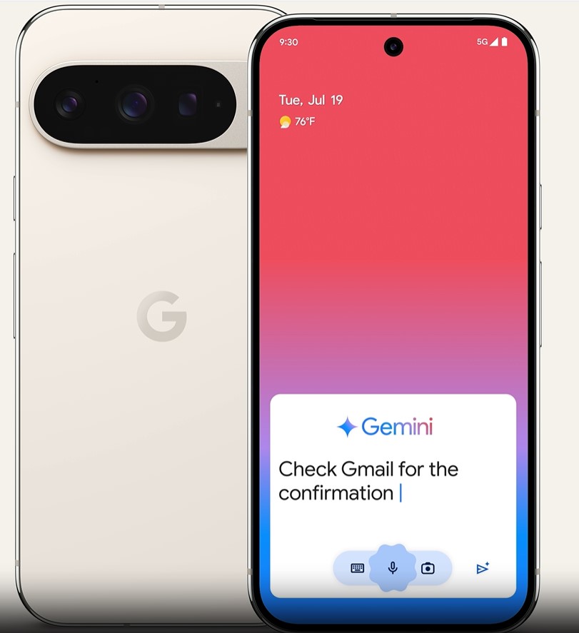 Google Gemini in Pixel 9 phone