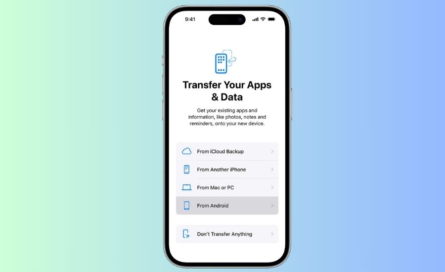 How to transfer files from iPhone to Android