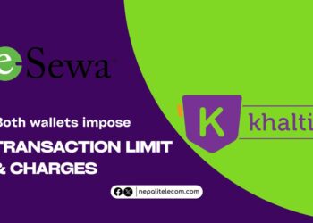 esewa khalti wallet transfer daily limit service charges