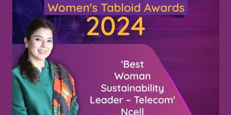 Ncell Bishakha Khadka Best Woman Sustainability Leader Award 2024