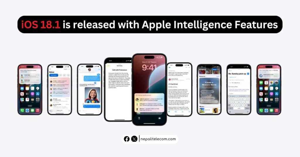 iOS 18.1 released