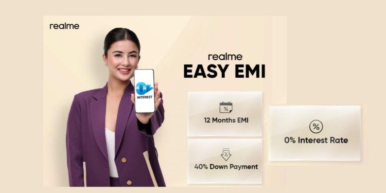 realme EMI offer zero percent