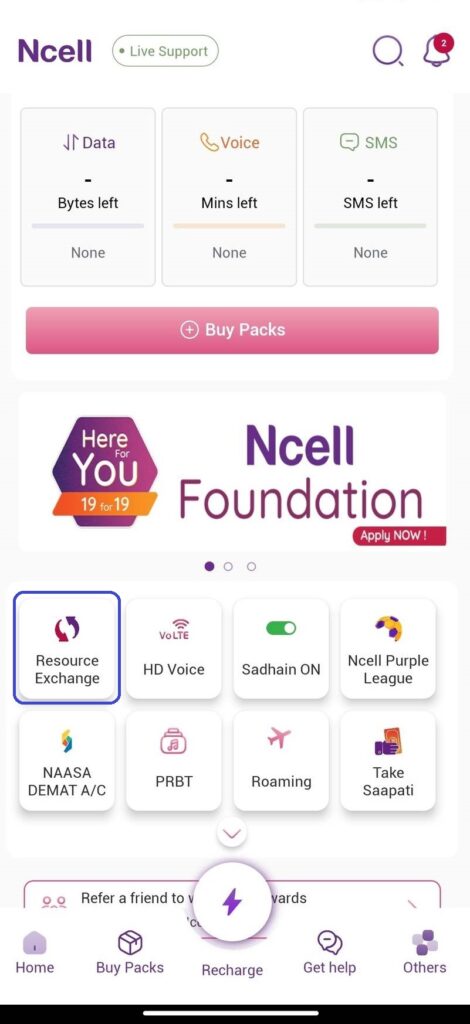 Exchange data with voice in Ncell