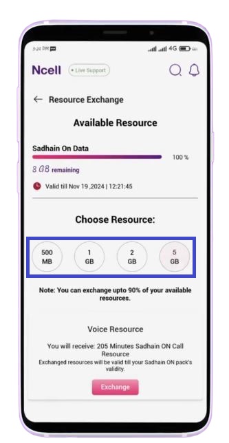 Ncell convert data to voice