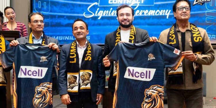 Ncell Lumbini Lions main sponsor agreement