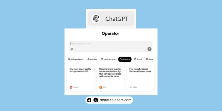 OpenAI ChatGPT Operator AI agent