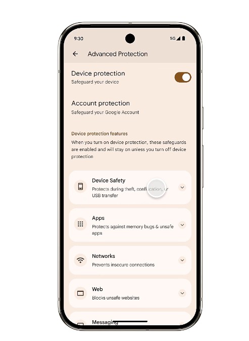 Advanced protection Android 16