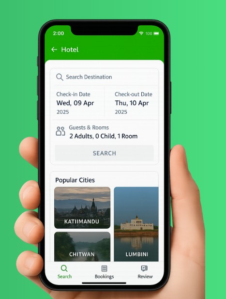Hotel Booking on eSewa app