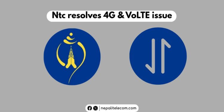 Ntc restores 4G data and VoLTE issue