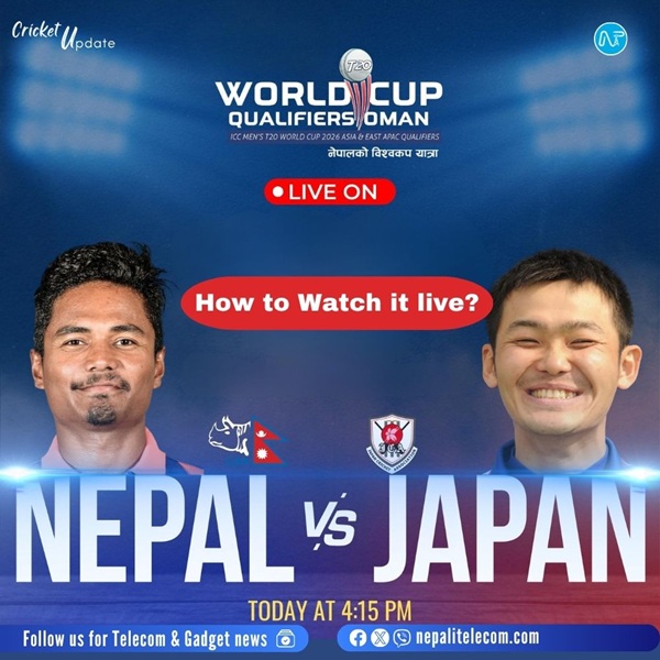 Japan Vs Nepal T20 World cup Qualifier Match live streaming online and watch on TV