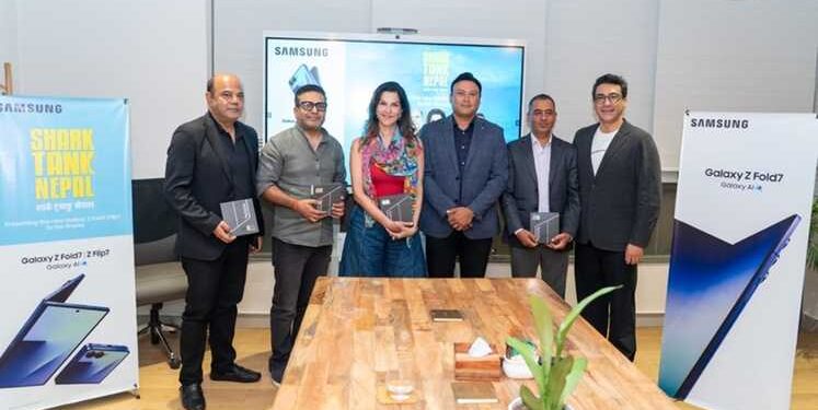 Samsung Shark Tank Nepal team Galaxy Z Fold 7