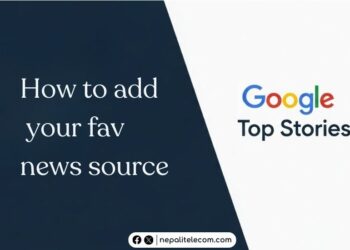How to add favorite news source to Top stories Google