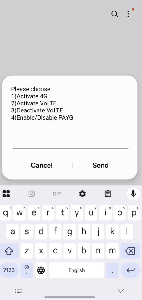 Ntc enable disable PAYG data