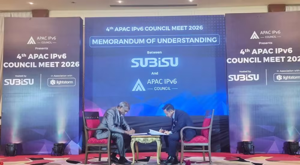 Subisu APAC IPv6 Council MoU agreement